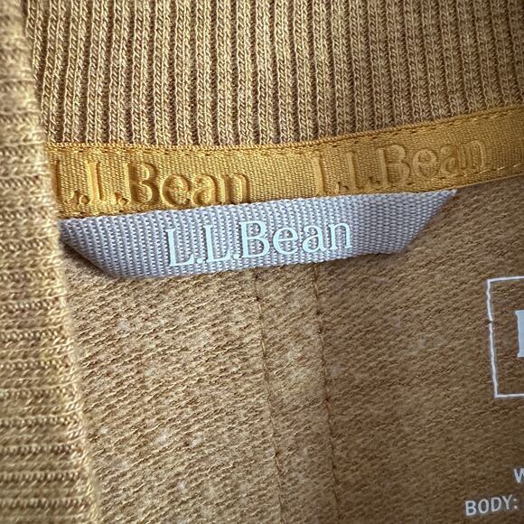 LL BEAN | Mustard Yellow Modal Mock Neck Tunic Sweatshirt | Size Medium - Picture 5 of 6